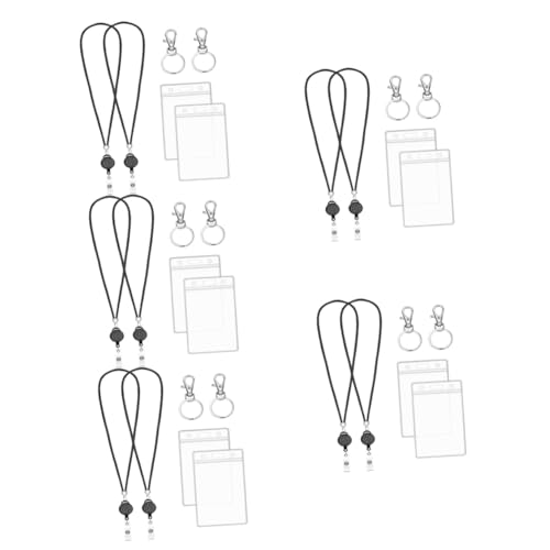 Porte-badge vertical étanche transparent Lurrose pour cartes étudiants