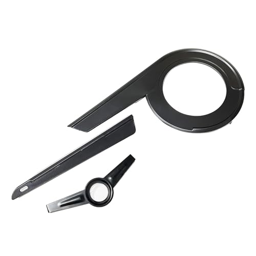 Paracatena per Bicicletta, Copertura Protettiva per 40-42 Denti Guarnitura Protezione per Ciclismo Portatile Paracatena Universale, Nero