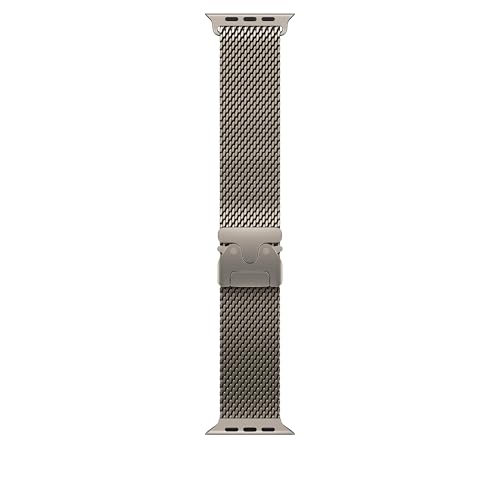 Apple Watch Band - Milanaise Armband - 49 mm - Natur - Large