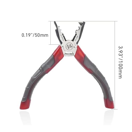 Wytrzymałe szczypce do łańcuchów kulkowych, narzędzie do łączenia metalu 4,5 mm, szczypce do łączenia ze stali hartowanej, naprawcze złącze pętli zasłonowej, ergonomiczne akcesoria ręczne