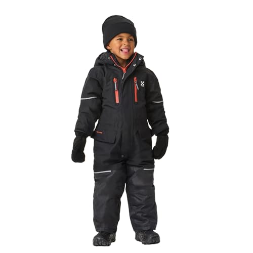 Combinaison d'hiver avec capuche amovible et pare-neige enfant