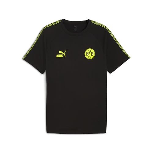 PUMA T-Shirt à Logo King Borussia Dortmund Homme M, Black Yellow Alert