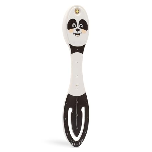 Image of Gifts for Readers & Writers Book Light, Clip On Reading Light for Bed, 2in1 Flexilight & Bookmark, Small & Lightweight with a Soft Glow, 2 Batteries Included, Panda
