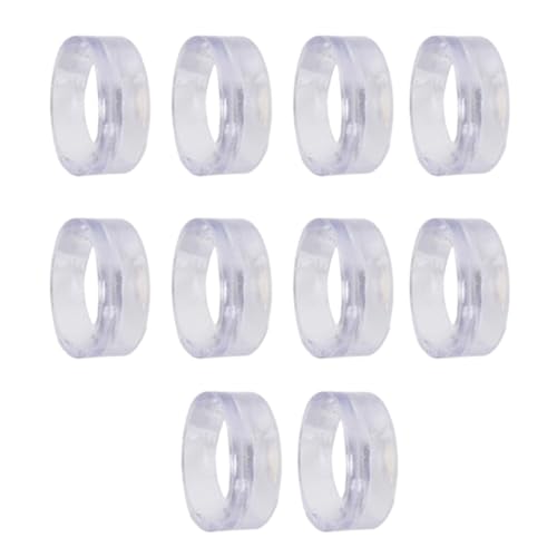 Shurhome 10Pcs Baseball Stands Round Display Stand Clear Rings Display Holders Sphere Stand for Baseball Tennis