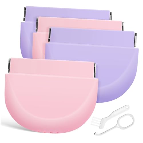 IWOWHERO Cute Holder 4 Pack Cases Silicone Material Storage Box for Cleaning Storage