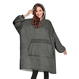 GAYYNE Hoodie Decke mit Ärmeln Deckenpullover, Tragbare Decken Hoodie Damen,...