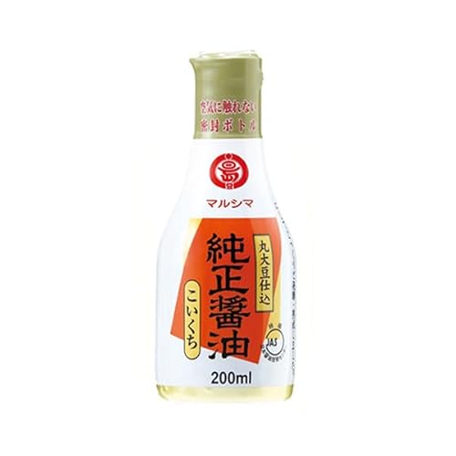 丸島醤油 純正醤油 こいくち 200ml こいくちしょうゆ 本醸造 フレッシュ 新鮮 小ぶり 丸大豆 大豆 小麦 食塩 伝統 小豆島 濃口