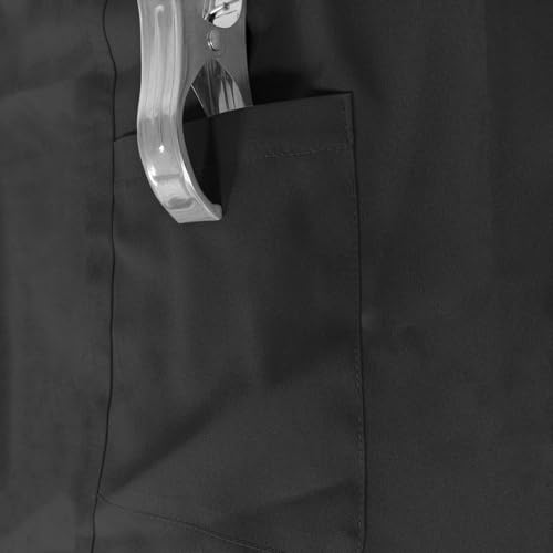 Image of Scrubs Pants for Women Plus Size Stretch Waisted Workwear Pants Medical Uniform Comfy Straight Leg Barrel with Pocket