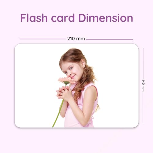 Image of Hungry Brain Actions Flash Cards for Toddlers & Kids | Montessori Early Learning Cards for Babies | Educational Toy for Ages 3 Months to 6 Years | Fun Preschool Activity & Gift