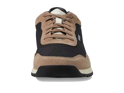 Image of BOSS Men's Zayn Low Profile Suede Leather Two Tone Sneaker