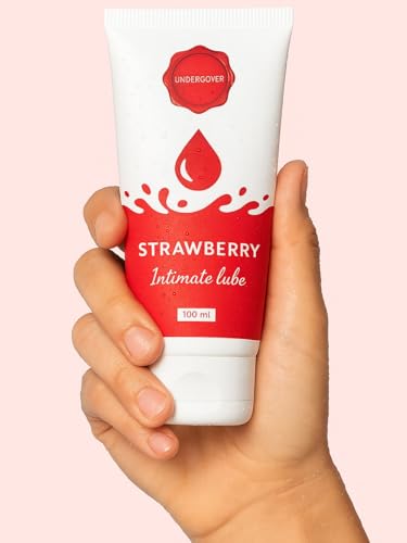 Image of Undercover By ZeroKaata Strawberry Water Based Lube For Men and Women (100 ml)