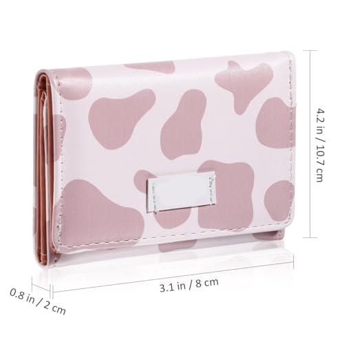 TENDYCOCO Cow Print Wallet for Women Stylish Pu Leather Purse Compact Card Holder for Cash Coins and Id for Girls and Ladies3