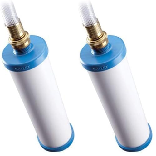 Image of Culligan RV-800 Exterior Pre-Tank Recreational Vehicle Water Filter with Hose (Pack of 2)
