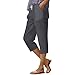 poydgbvr mis pedidos recientes Plus Size Capris for Women Summer Elastic with Pockets Petite Capris for Women Petite Length temu Dark Gray