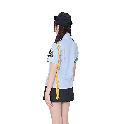 Blouse bleue de policière Be With Love importée du Japon premium