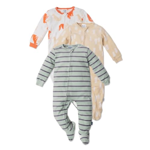 Image of Gerber Baby Boys 3-Pack Fleece Footed Pajamas