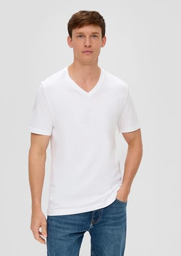 s.Oliver Herren T-Shirt – Jersey, V-Ausschnitt, Regular Fit, 3er-Pack – Ansicht 6