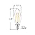 LUXRITE 4W Vintage Candelabra LED Bulbs Dimmable, 400 Lumens, 4000K Cool White, LED Chandelier Light Bulbs 40W Equivalent, Clear Glass, Filament LED Candle Bulb, UL Listed, E12 Base (6 Pack)