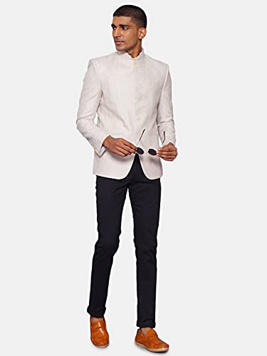 Image of WINTAGE Men's 100% Linen Festive and Casual Blazer Coat Jacket : Natural