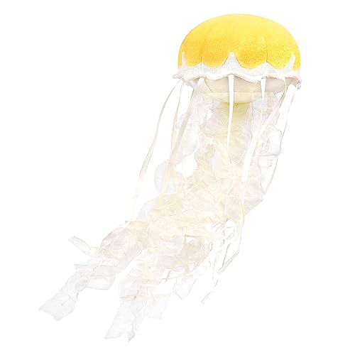 lilizzhoumax Simulation Jellyfish Plush Toy 15cm/6”, Realistic Stuffed Animal Jellyfish Plush Toy, Cute Hangable Plush Toy
