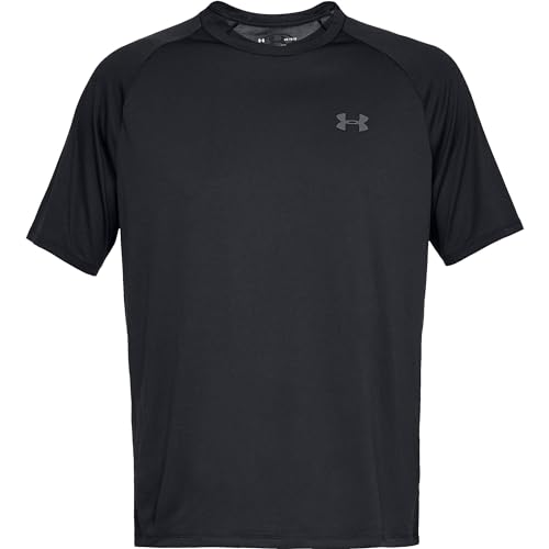 Under Armour Men's Tech 2.0 Short-Sleeve T-Shirt, Black (001)/Graphite, Large Tall4