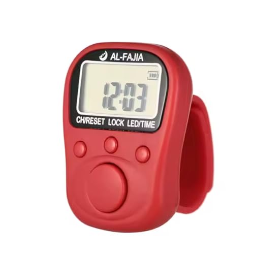 Image of 70 Lakh Naam Japa Counter |Comes with 70 Lakh Naam Japa Feature, Led Light, Date & Time Feature in It for Chanting & Meditation (Red)
