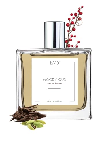 Image of EM5 Woody Oud Unisex EDP Perfume Spray for Men & Women | Woody Oud Spicy Fragrance | Day & Night Spray | Strong and Long Lasting Perfume.