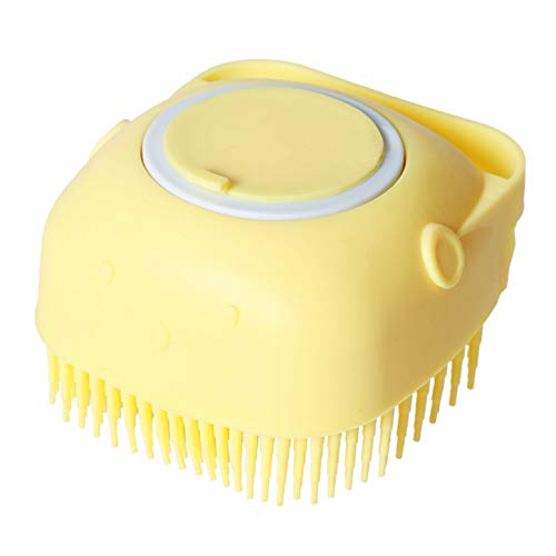 Silicone Bath Body Brush Scalp Massage Yellow