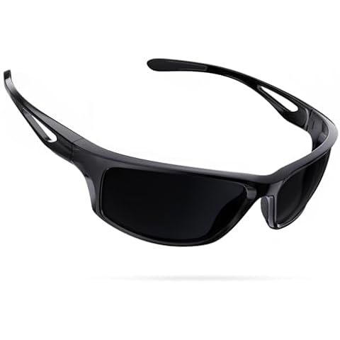 CHEREEKI Polarized Sports Sunglasses with UV400 Protection Cover