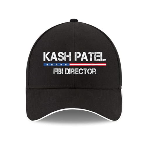 Baseball Hat for Adult,Vintage Kash Patel FBI Director American Flag Cool Hiking Hat Gifts for Grandpa