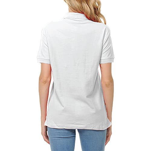 Fresh Tee Women'S Adult Unisex 100% Cotton Classic Fit Polo Shirt Short Sleeve For Daily Work School Uniform  thumb #2