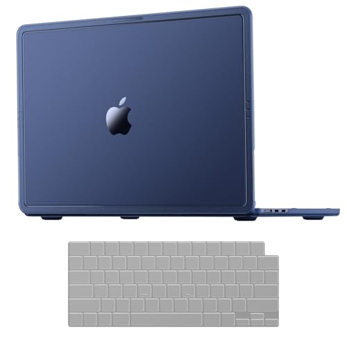 Image of Soonjet CrackGuard for MacBook Air 15 inch Case | M5 M4 M3 M2 2026 2025-2023 | Anti-Crack Upgrade |100% Match Official Color | Laptop Hard Shell + Translucent Keyboard Cover