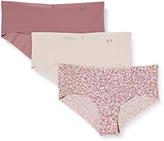 Under Armour Women's Hipster 3-Pack Print, Dash Pink (667)/Hushed Pink, Large