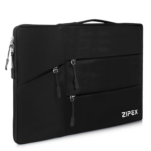 ZIPEX Phantom Black 16-15 .6 Inch Laptop Sleeve Bag with Handle | Laptop Case | for All 16 Inch Laptops | Waterproof Laptop Sleeve/Cover | Soft Inner Layer