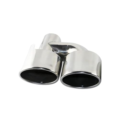 Embouts d'échappement voiture double pointe argent 63mm en inox pour C36 W204