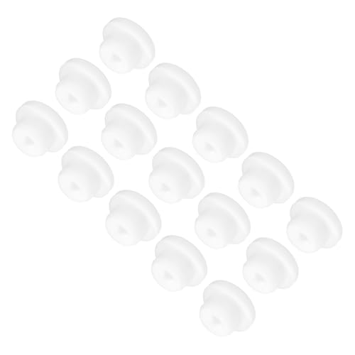 Image of MECCANIXITY 15pcs T-Shaped Silicone Plugs 18mm 11 /16 Inch Dia Snap in Plug Hole Seal Cover Round Rubber Stopper for Kitchen Rubber Bulkheads Waterproof Sealing Plugs White
