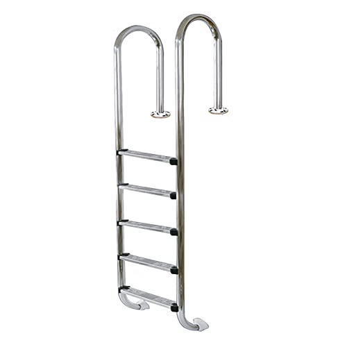 Escalera para piscina 5 peldaños acero inoxidable miniatura 1