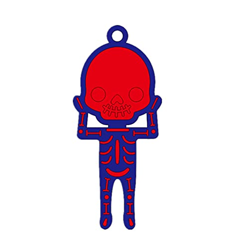 A FEI Chaveiro de caveira DIY molde de silicone com orifício chaveiro pingente feito à mão para fabr