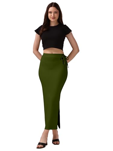 Image of Mehrang Microfiber Saree Shapewear Petticoat for Women, Cotton Blended Shape Wear Dress for Saree