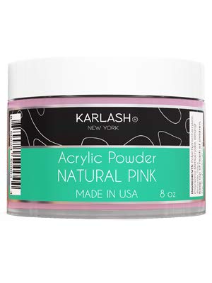 Karlash Professional Acrylic powder NATURAL PINK 8 oz. (Made in USA)