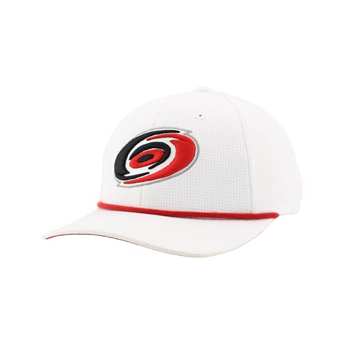 Carolina Hurricanes NHL Officially Licensed Rope Hat Snapback Backspin White