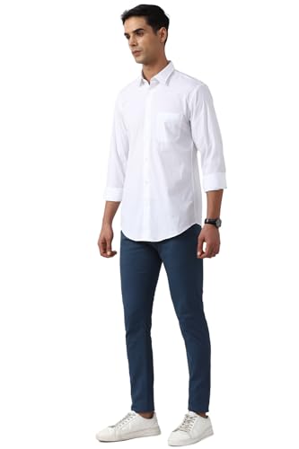 Image of Peter England Men's Solid Slim Fit Shirt