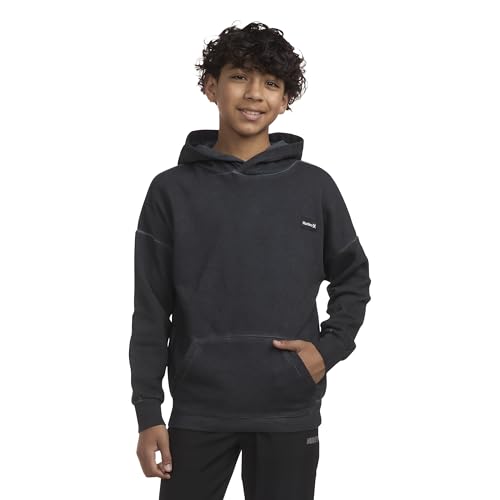 Hurley Boys' Soft Knit Basic Pullover Hoodie, Black4