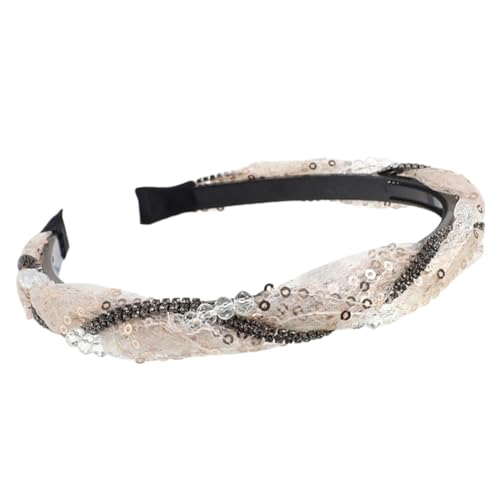 Elegante diadema de calavera alta con diamantes de imitación, diadema de malla francesa para decoración de cabello femenino