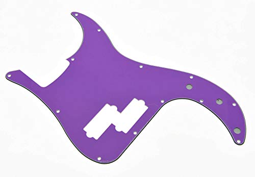 Guitar Parts for Purple 3 Ply P Bass Pickguard PB Scratch Plate for Fender Precision Bass
