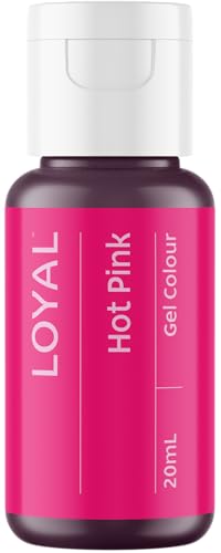 Image of Loyal Gel Food Coloring | Vibrant Color for Buttercream, Fondant, Royal Icing, Gum Paste, Marzipan and Cake Batter | Gel-Based Concentrated Food Dye - 20ml Hot Pink