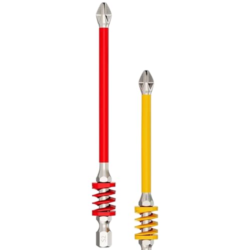Hogvinnatil Juego De Brocas Magnéticas | 2 Piezas Magnéticas Para Taladro - Herramienta De Metal Resistente Con Resorte Antideslizante Para Bricolaje Placas De Yeso Electrónico Mantenimiento Edificio