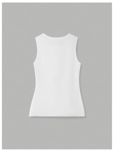 GORGLITTER Women's Sleeveless Blazer Vest Dressy Button Up Vest Top Elegant Crew Neck Knit Tops Office Suit Vests 20252