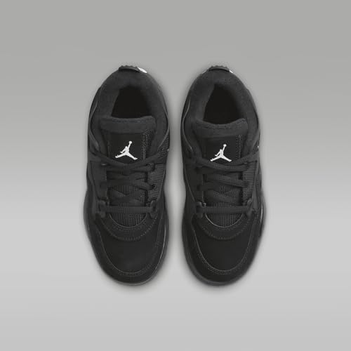 Jordan 4 RM Little Kids' Shoes (FQ7936-004, Black/White)4