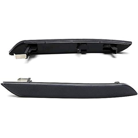 alittlepanda Bright-TECH Series Dark Smoke Lens Clip On Skull Front Bumper Side Marker Replacement Reflector Kit Designed for E71 X6 E70 X5M Cover